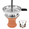 Narghilea Egyptian Hookah MD-S23 ,rosu cu creuzet cu sita - imagine 2